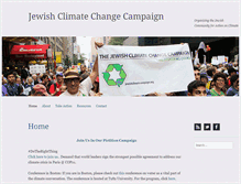 Tablet Screenshot of jewishclimatecampaign.org